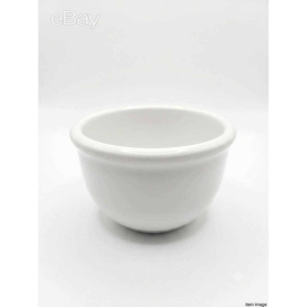 Pier 1 Imports White Ceramic Fluted Ramekin Souffle Dip Bowl Dish China 4 Inch